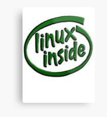 Linux Inside Metal Print