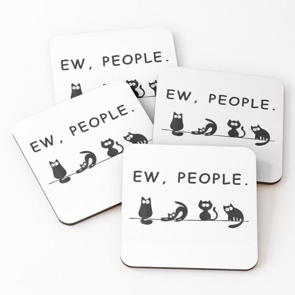 Item preview, black cat ew people funny designed and sold by Foster411.