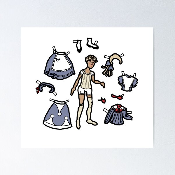 Paper Doll Pieces Alice Through the Looking-Glass Poster