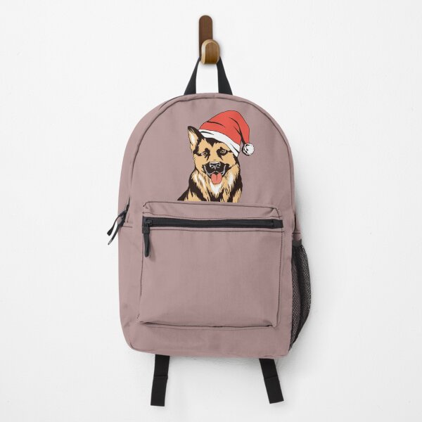 Item preview, German Shepherd with Christmas Hat designed and sold by AwesomeProject.