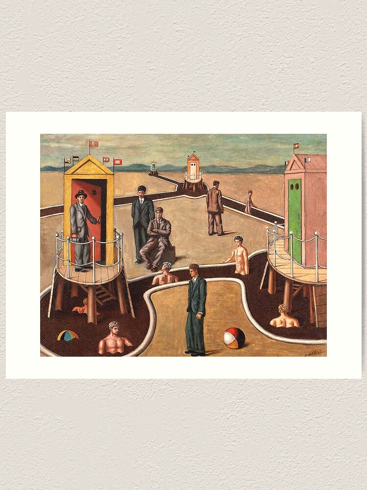 "THE MYSTERIOUS CABINS (LE CABINE MISTERIOSE) 1943 DE CHIRICO