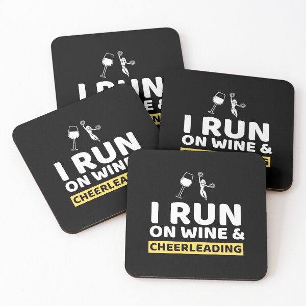 Item preview, I Run On Wine & Cheerleading designed and sold by bifkee19.