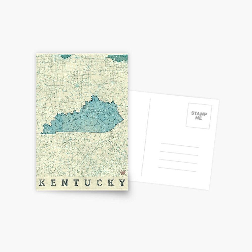 Louisville, Kentucky - blue watercolor Sticker for Sale by gracehertlein