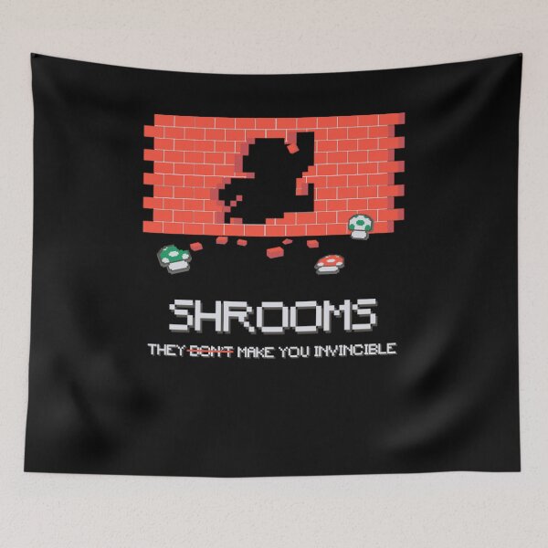 Item preview, mushrooms they make you invincible  - Awesome video gamer Gift designed and sold by Teenation9.