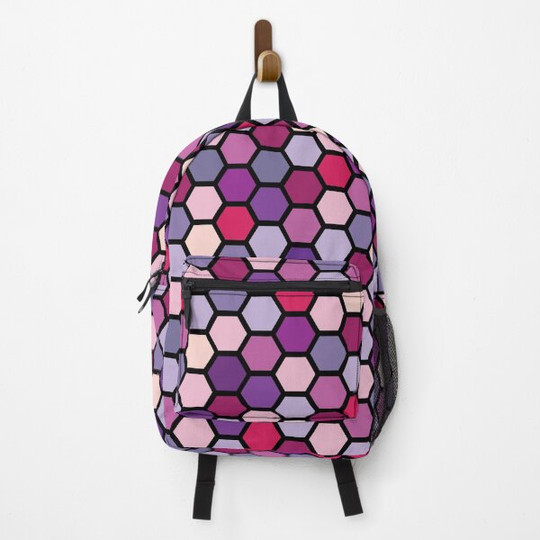Item preview, Touch of Pink | Hexagonal pattern on Black designed and sold by Masayakana.