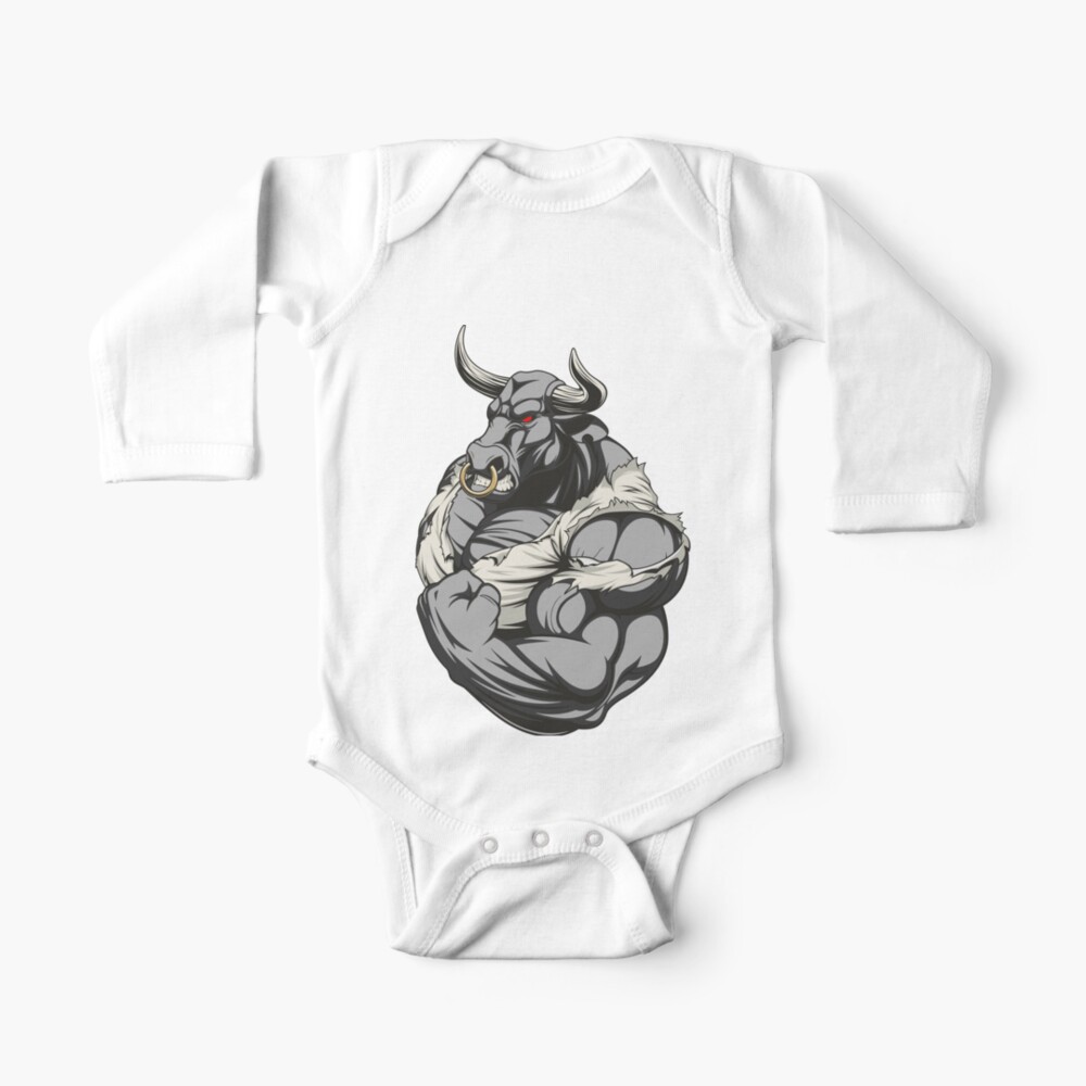 Minotaur Taurus Shred Biceps Baby One Piece For Sale By Castiel3 Redbubble