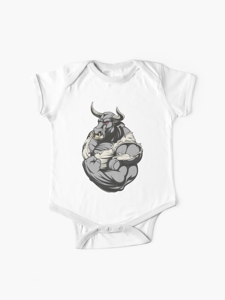 Minotaur Taurus Shred Biceps Baby One Piece By Castiel3 Redbubble