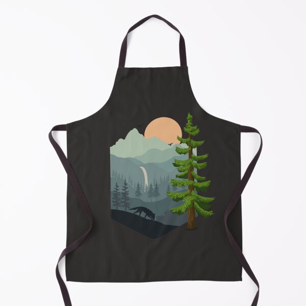 Item preview, Forest landscape mountains fox designed and sold by blikonie.