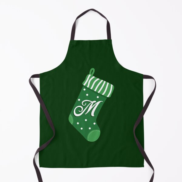 Item preview, Christmas Stocking with the Letter M designed and sold by VicEllisArt.