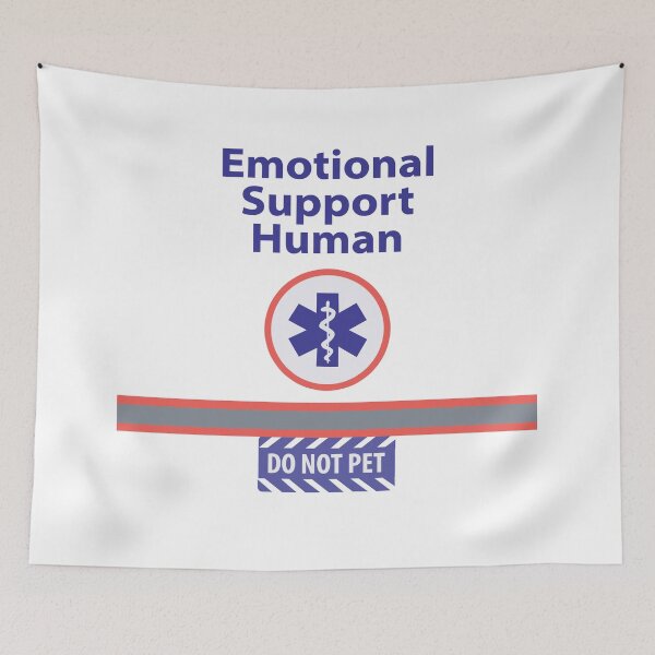 Item preview, Emotional Support Human designed and sold by LouiseFranksArt.