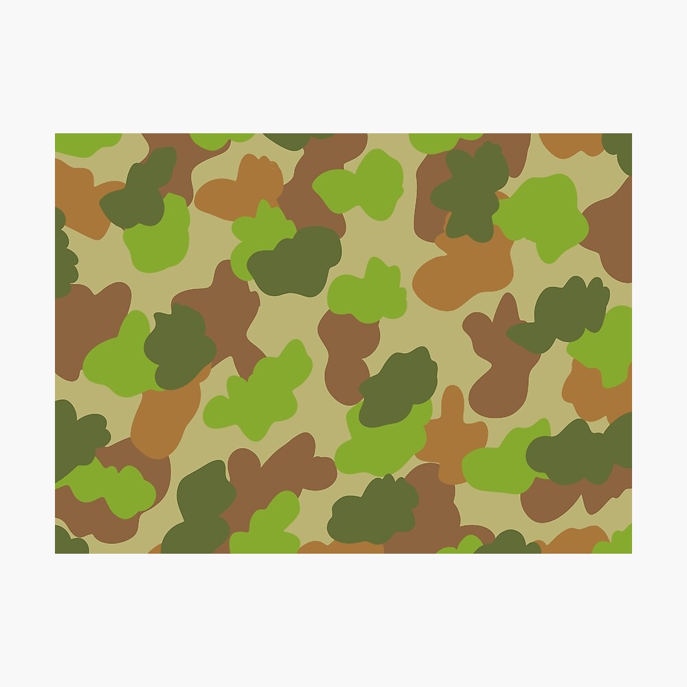 Sprællemand procedure præsentation australian camouflage. " Poster by jjartanddrawing | Redbubble