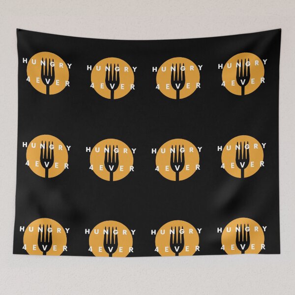 Item preview, Forever Hungry Black Yellow designed and sold by kyds.