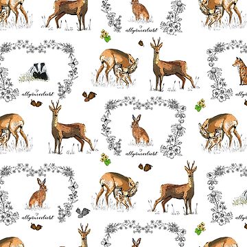 Vorschaubild zum Design allgaeuverliebt – Wildtiere auf der Lichtung von allgaeuverliebt
