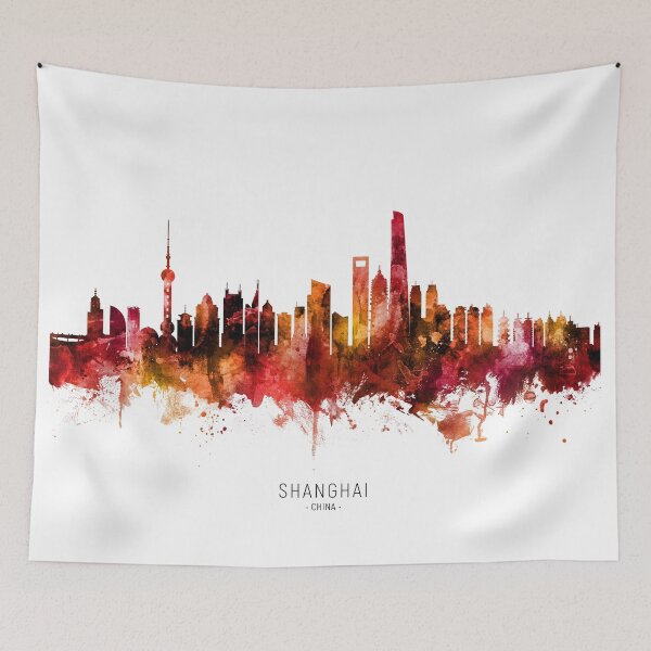 Item preview, Shanghai China Skyline designed and sold by ArtPrints.