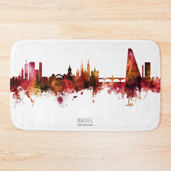 Item preview, Basel Switzerland Skyline designed and sold by ArtPrints.