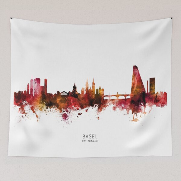 Item preview, Basel Switzerland Skyline designed and sold by ArtPrints.