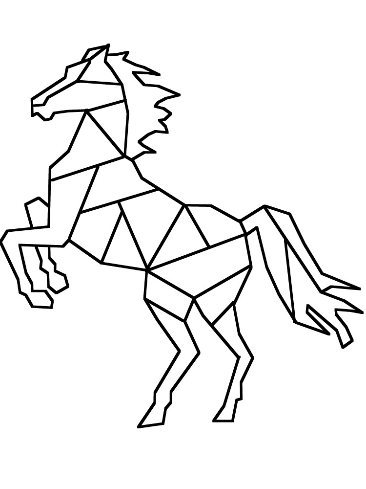 minimalist horse art