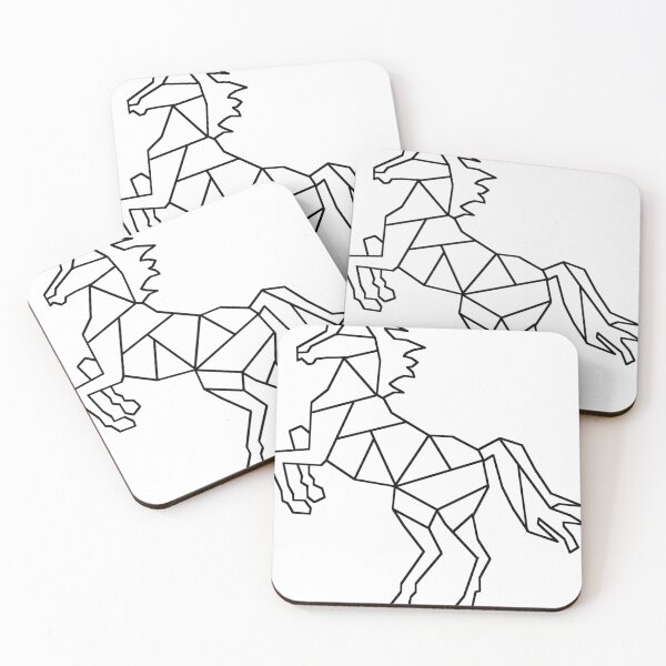 Item preview, Geometric Minimalist Horse Design designed and sold by Zeemow.