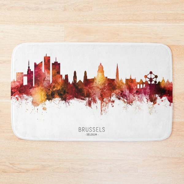 Item preview, Brussels Belgium Skyline designed and sold by ArtPrints.