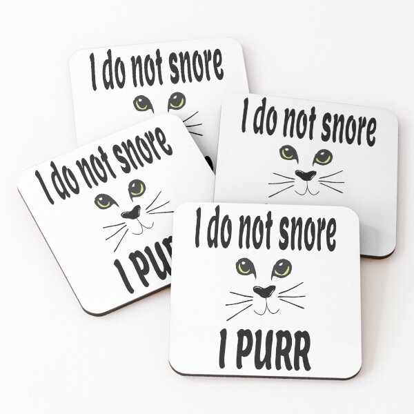 Item preview, Cats tshirt i don't snore gift idea funny sayings designed and sold by GOOD-TIME.