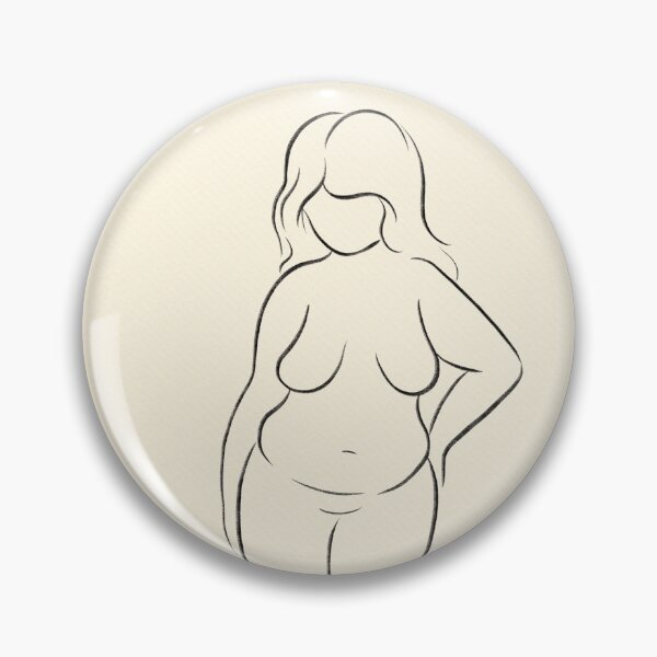 Item preview, Beautiful body positive minimalist line art work by bopo watercolour  designed and sold by BopoWatercolour.