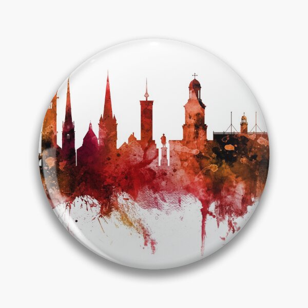 Item preview, Shrewsbury England Skyline designed and sold by ArtPrints.