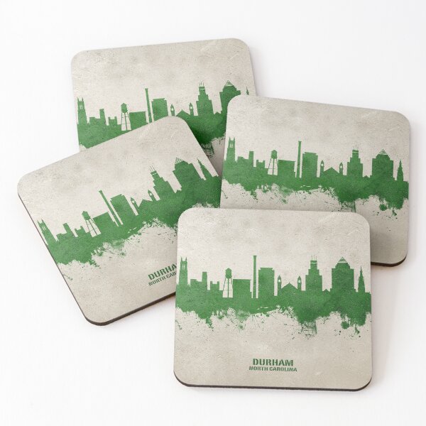 Item preview, Durham North Carolina Skyline designed and sold by ArtPrints.