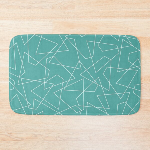 Item preview, Abstract geometric pattern - Turkiz and white. designed and sold by K.S ART.