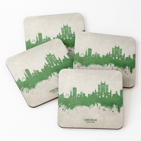 Aperçu de l'œuvre Lincoln England Skyline créée et vendue par ArtPrints.
