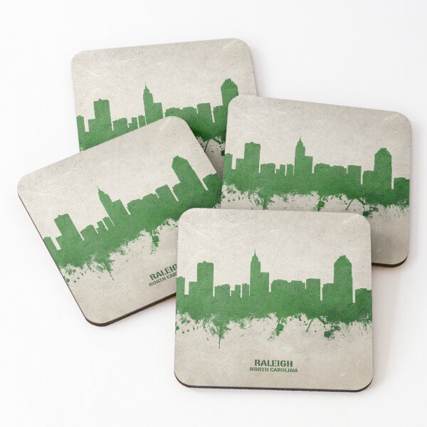 Item preview, Raleigh North Carolina Skyline designed and sold by ArtPrints.