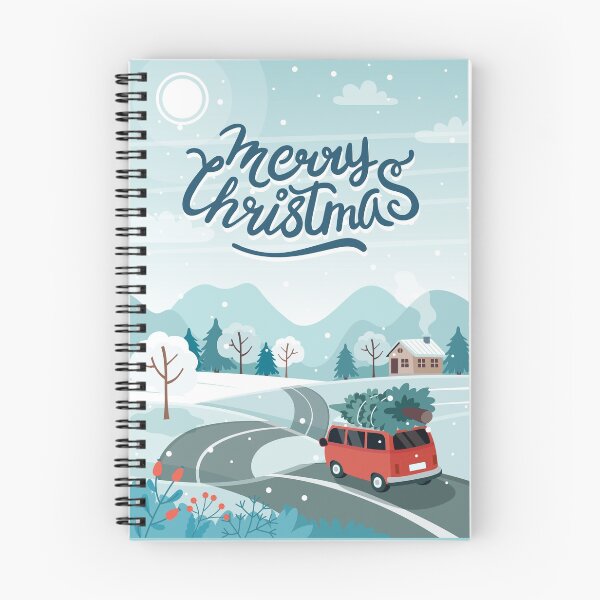 Item preview, Feliz navidad lindo paisaje con coche designed and sold by biscottodesign.