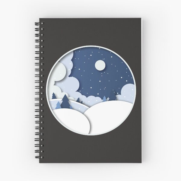 Item preview, Winter landscape paper effect designed and sold by blikonie.