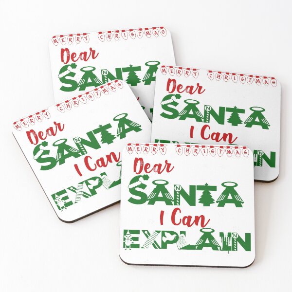 Item preview, Dear santa i can explain funny santa claus christmas designed and sold by GoodyLeo.