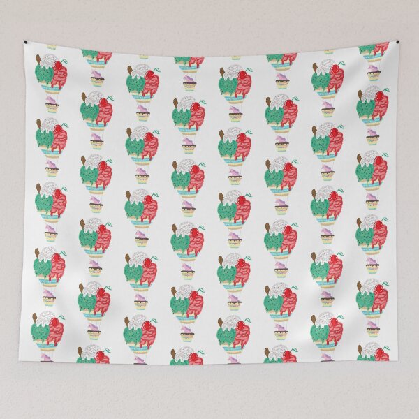 Item preview, unicorn in dessert hot-air-balloon designed and sold by Catherine  Milchard.