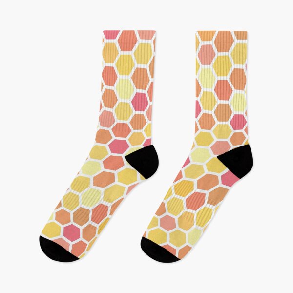 Item preview, Touch of Honey | Hexagonal pattern on Black designed and sold by Masayakana.