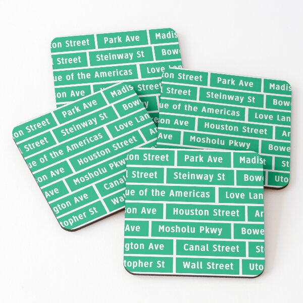 Item preview, New York Famous Street Signs Designs designed and sold by miguelaud.