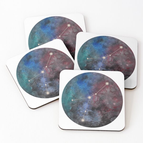 Item preview, Watercolor Zodiac Aries Galaxy designed and sold by maruwatercolor.
