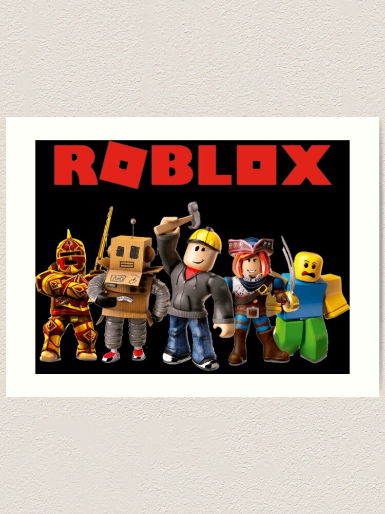 Roblox G Art Print By Stephanoemma Redbubble - gamer girl roblox with freddy