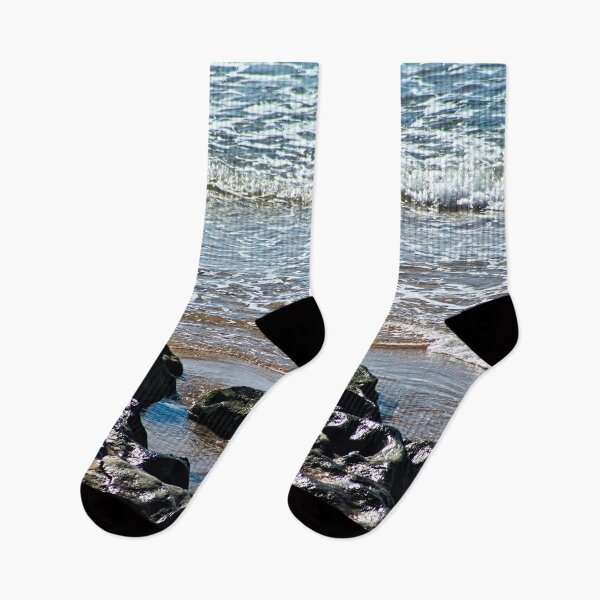 Item preview, Sea Rocks Ebbing Waves Beach Coastal designed and sold by Anna Lemos.