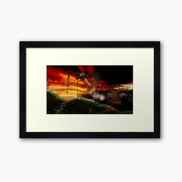 Jeff Waynes War of the Worlds Classic Album Wall Art Canvas Framed Print 