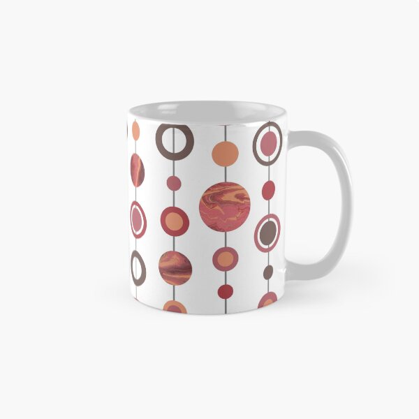 Aperçu de l'œuvre Marbré Spot Pattern corail rouge brun créée et vendue par CJAura by Claire Jane Johnson.