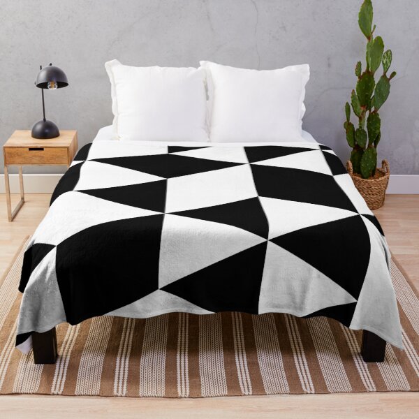 Item preview, Preppy Modern Black and White Abstract Geometric Pattern designed and sold by IamTrending.