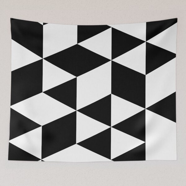 Item preview, Preppy Modern Black and White Abstract Geometric Pattern designed and sold by IamTrending.