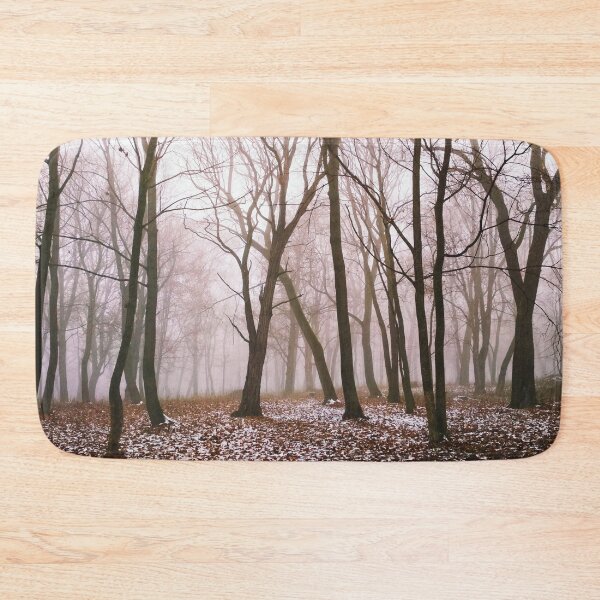 Item preview, First snow in a magic foggy forest, natural background  designed and sold by helenkaiy.
