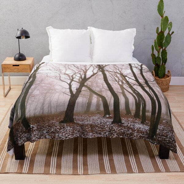 Item preview, First snow in a magic foggy forest, natural background  designed and sold by helenkaiy.
