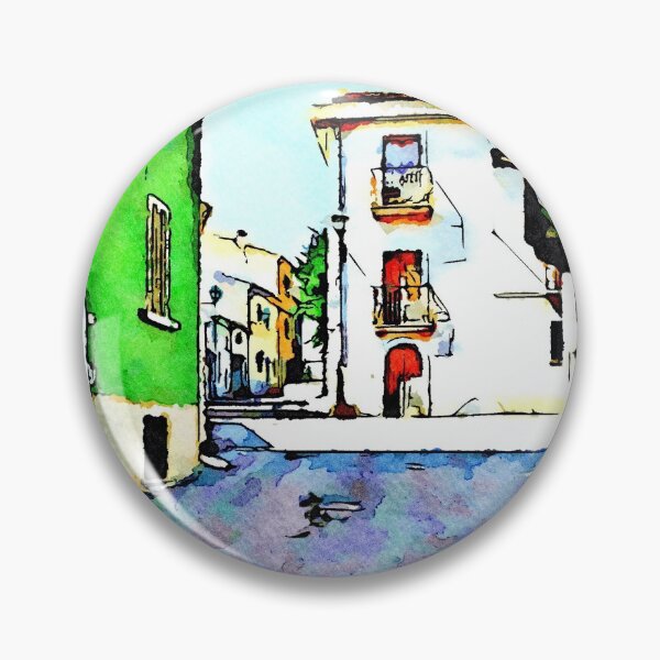 Item preview, Borrello: glimpse with green house designed and sold by Giuseppe Cocco.