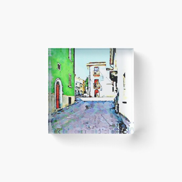 Item preview, Borrello: glimpse with green house designed and sold by Giuseppe Cocco.