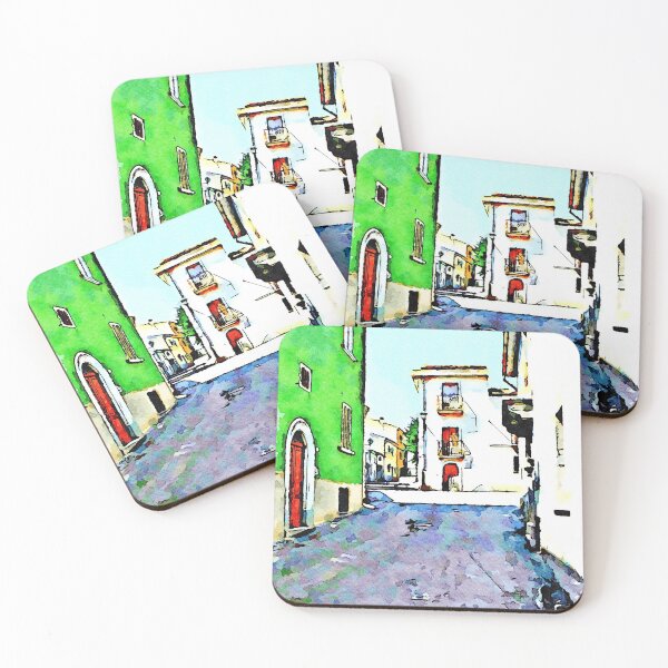 Item preview, Borrello: glimpse with green house designed and sold by Giuseppe Cocco.
