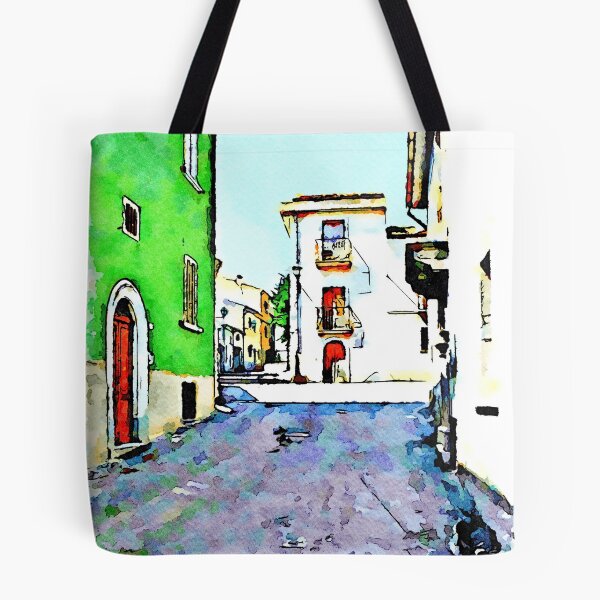 Item preview, Borrello: glimpse with green house designed and sold by Giuseppe Cocco.