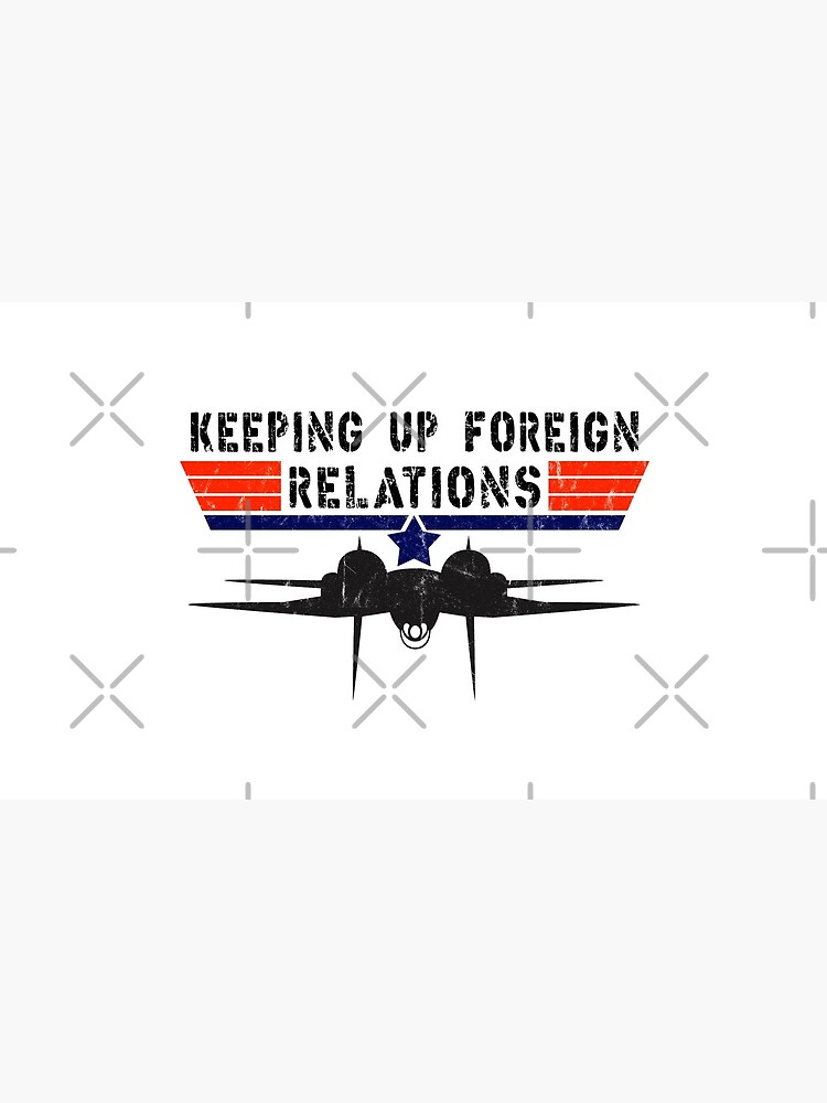 "Top Gun Keeping Up Foreign Relations Vintage Retro Design" Coffee